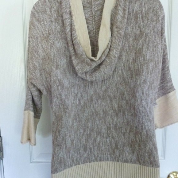 Eddie Bauer Womens Heathered Brown Hoodie Sweater size small - Picture 3 of 8